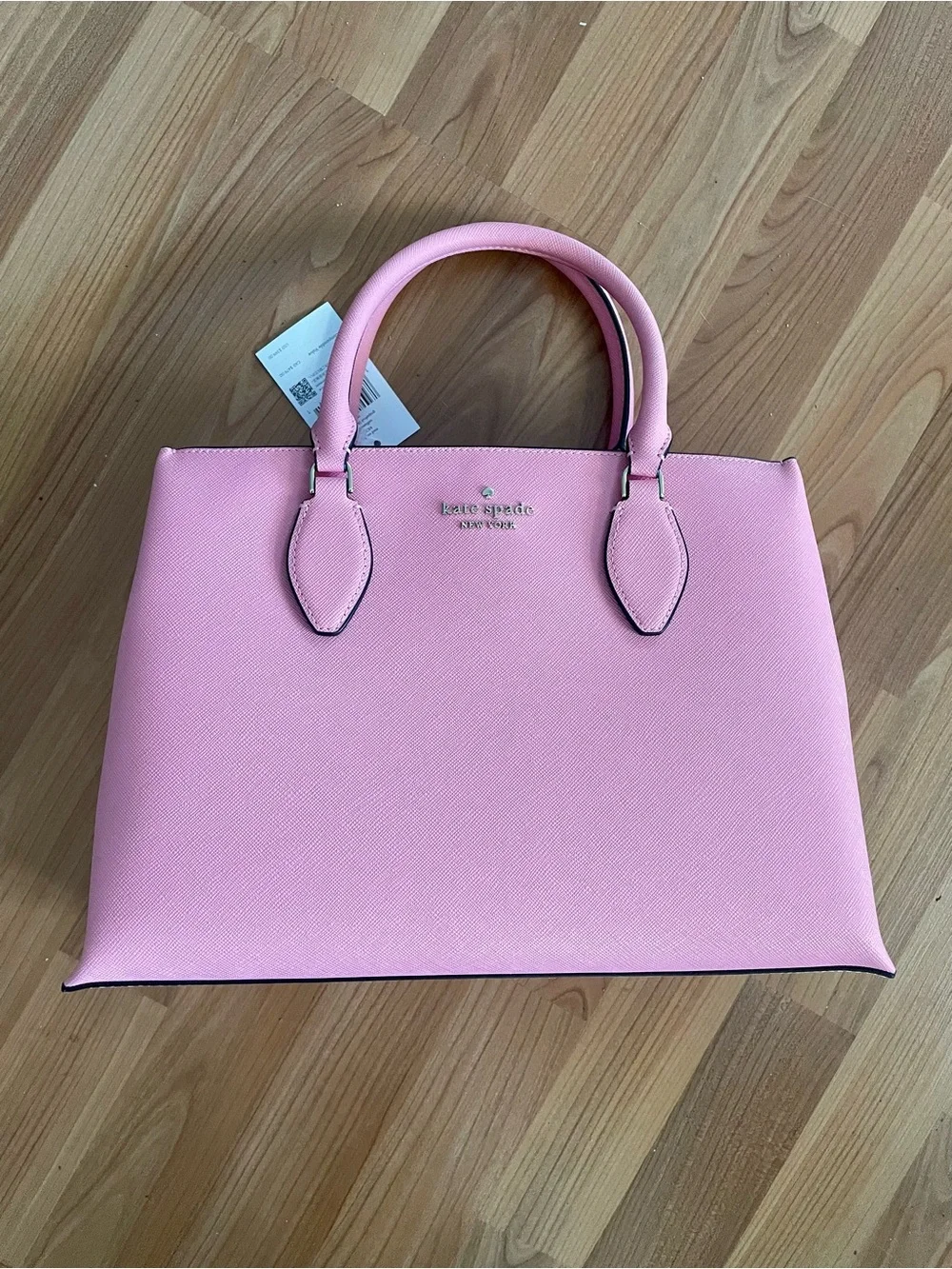 kate spade grapefruit pink medium Saffiano Dome Satchel with Top Handles